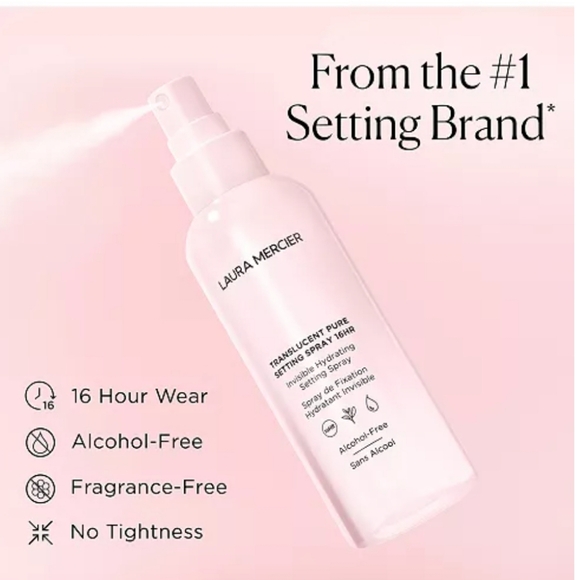 🌺Laura Mercier Translucent Pure Setting Spray, 16HR Long Wear - Picture 2 of 7